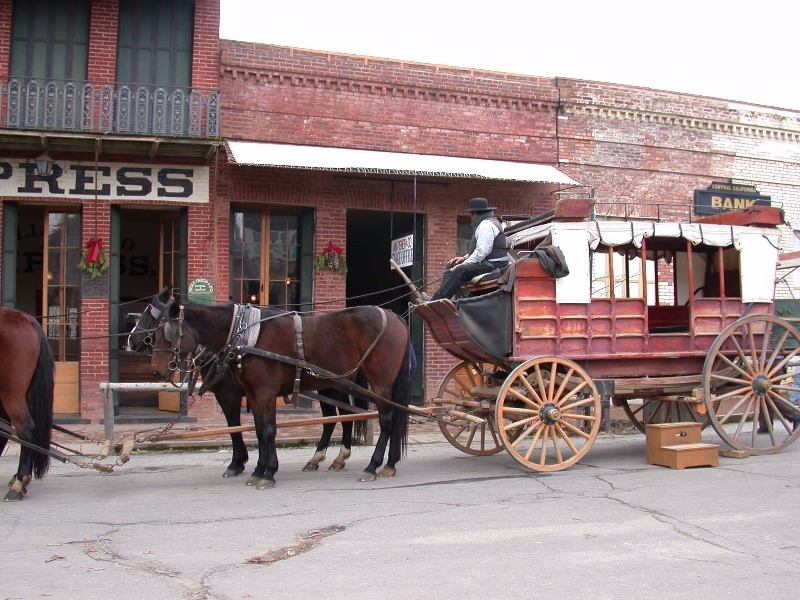 Stagecoach in Columbia, California