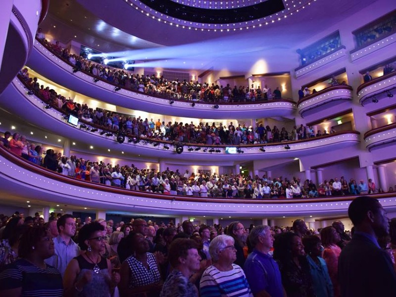 Blumenthal Performing Arts Center consists of 3 theaters.