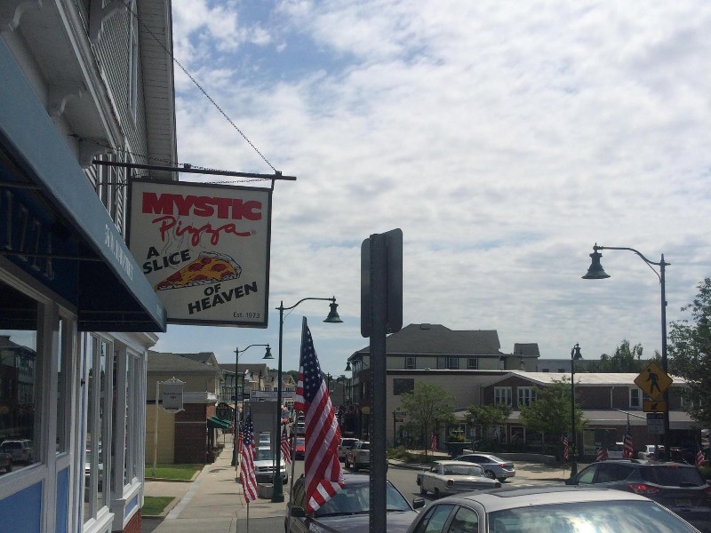 storefront/sign Mystic Pizza, Mystic, CT