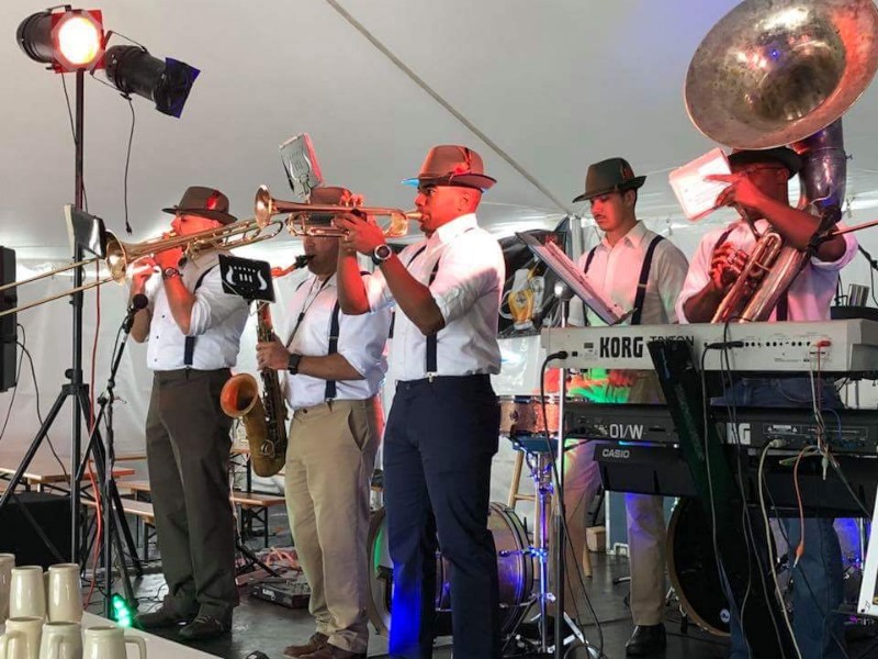 Band playing at Colorado Springs Oktoberfest