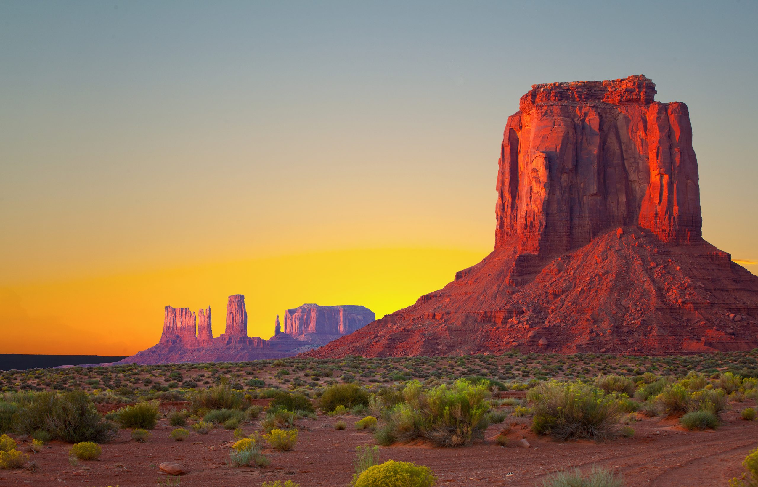 Monument Valley of Navajo Nation Park in Utah and Arizona