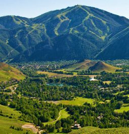 Mountains overlook Sun Valley, Idaho