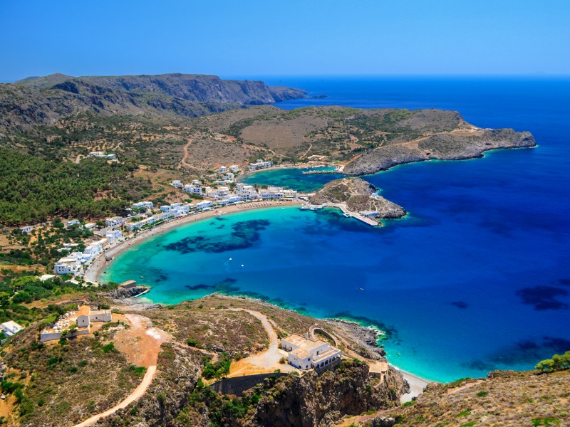 Kapsali village, Kithera, Greece.