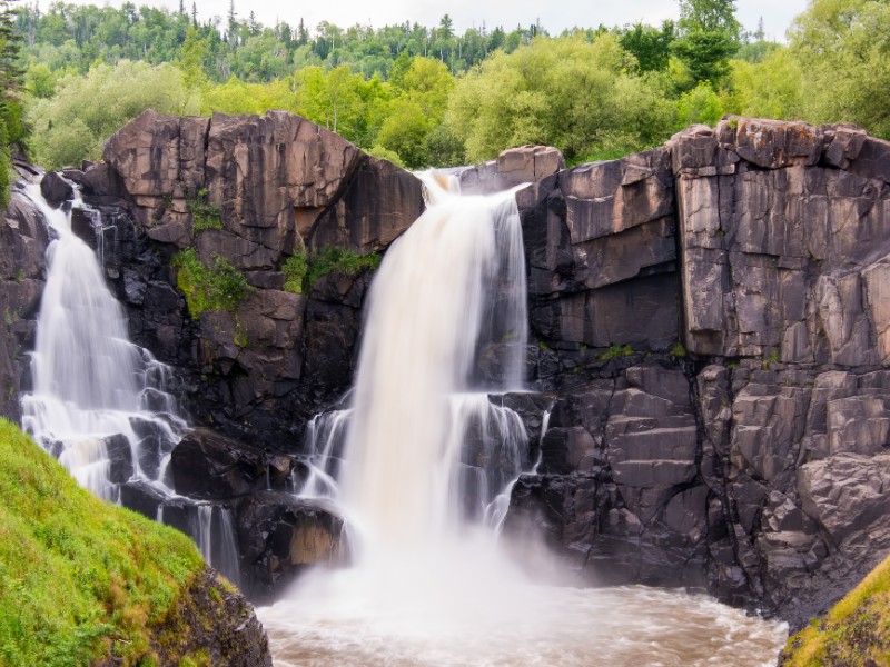 High Falls at US/Canadian border at Grand Portage State Park 