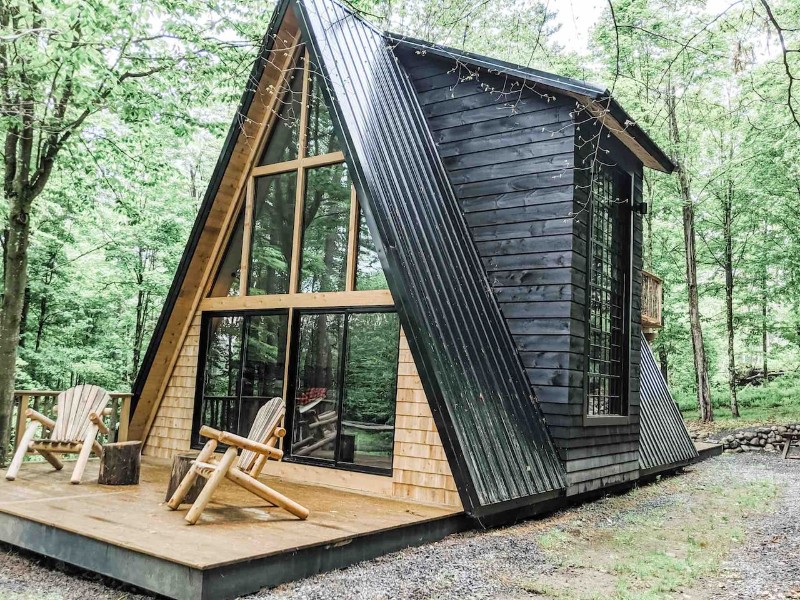 A-Frame at Evergreen Cabins, Remsen, New York