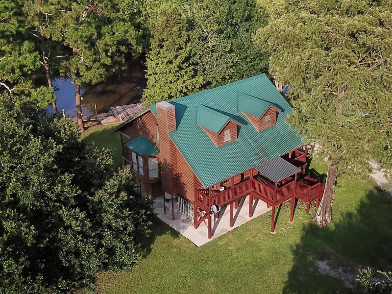 Overview of Cabin on Bayou Petite Anse, Louisiana