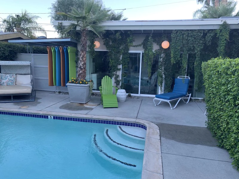 Pool at Romantic Cottage in Downtown Palm Springs