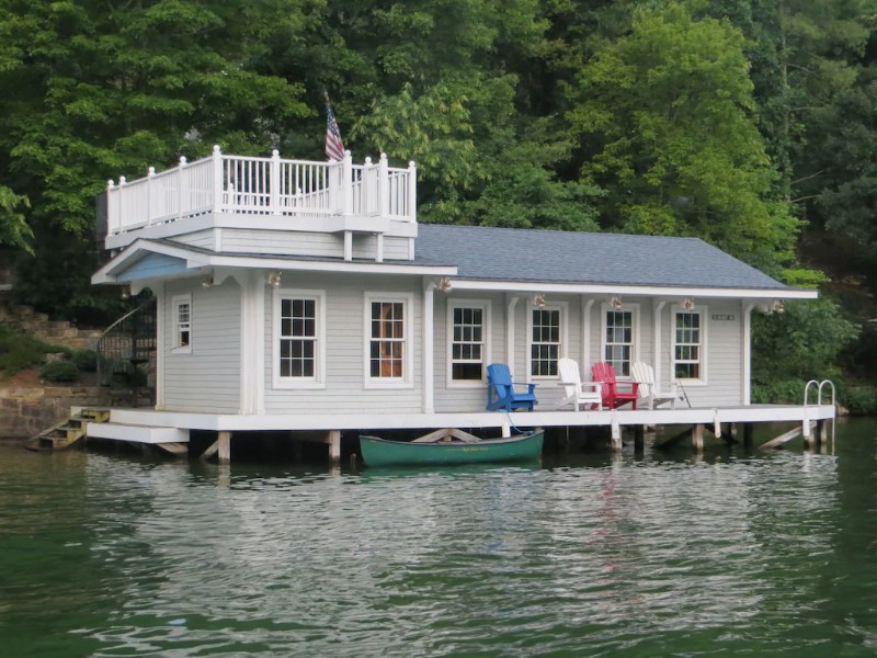 View of Lakefront Cottage on Lake Lure 
