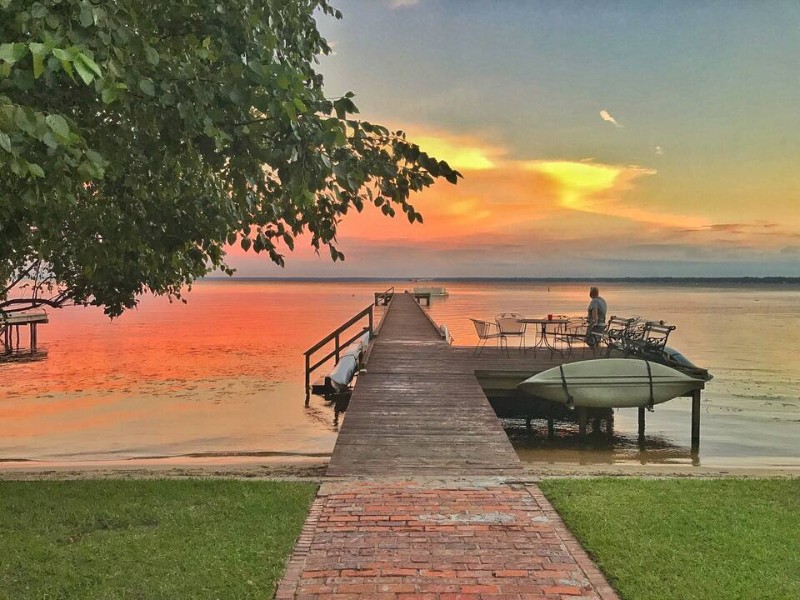 Sunset at Pebby's Lake Cottage