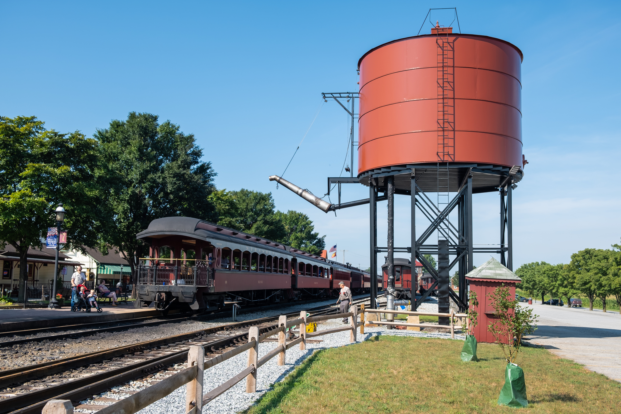 Vintage Steam Locomotive in Strasburg Pennsylvania
