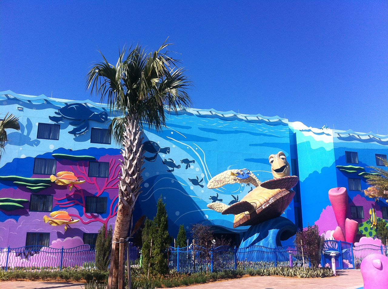 Disney's Art of Animation Resort has larger-than-life characters outside each building.