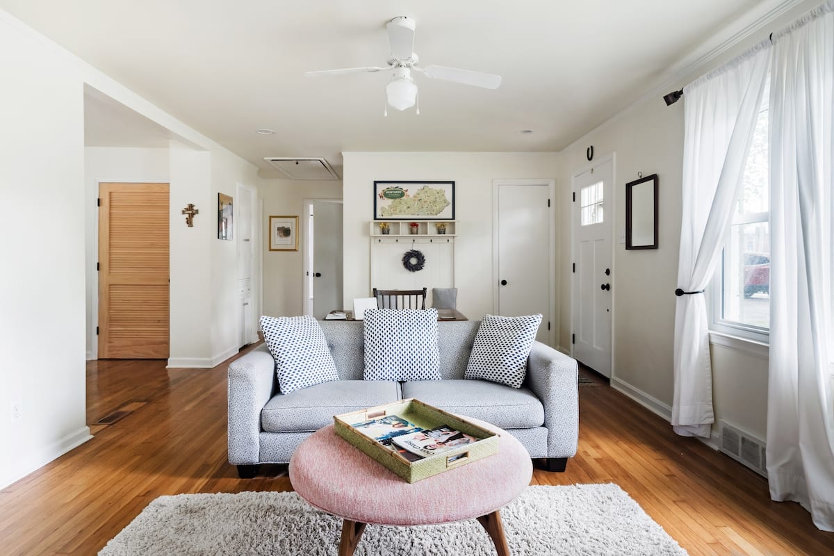 Natural light in a bright and clean space