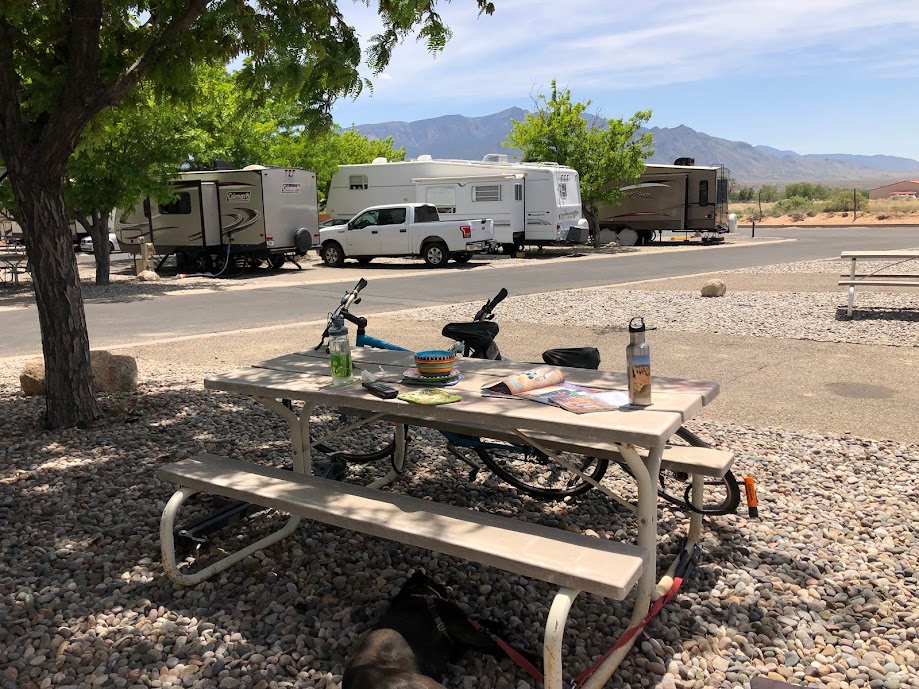 Nice views of the Sandia Mountains from here